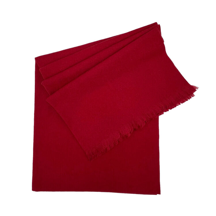 شال ساده کشمیر قرمز