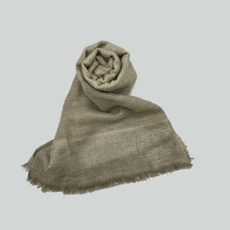 شال پاییزه زربافت کرم