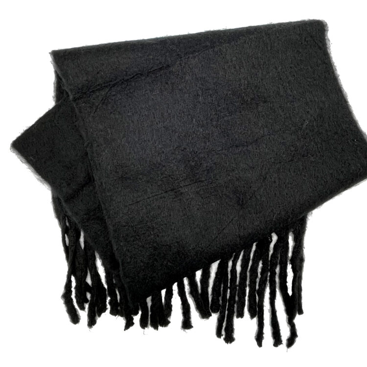 بیگ اسکارف پشمی مشکی