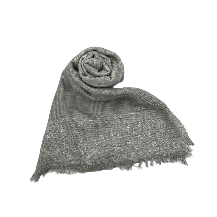 شال پاییزه زربافت طوسی